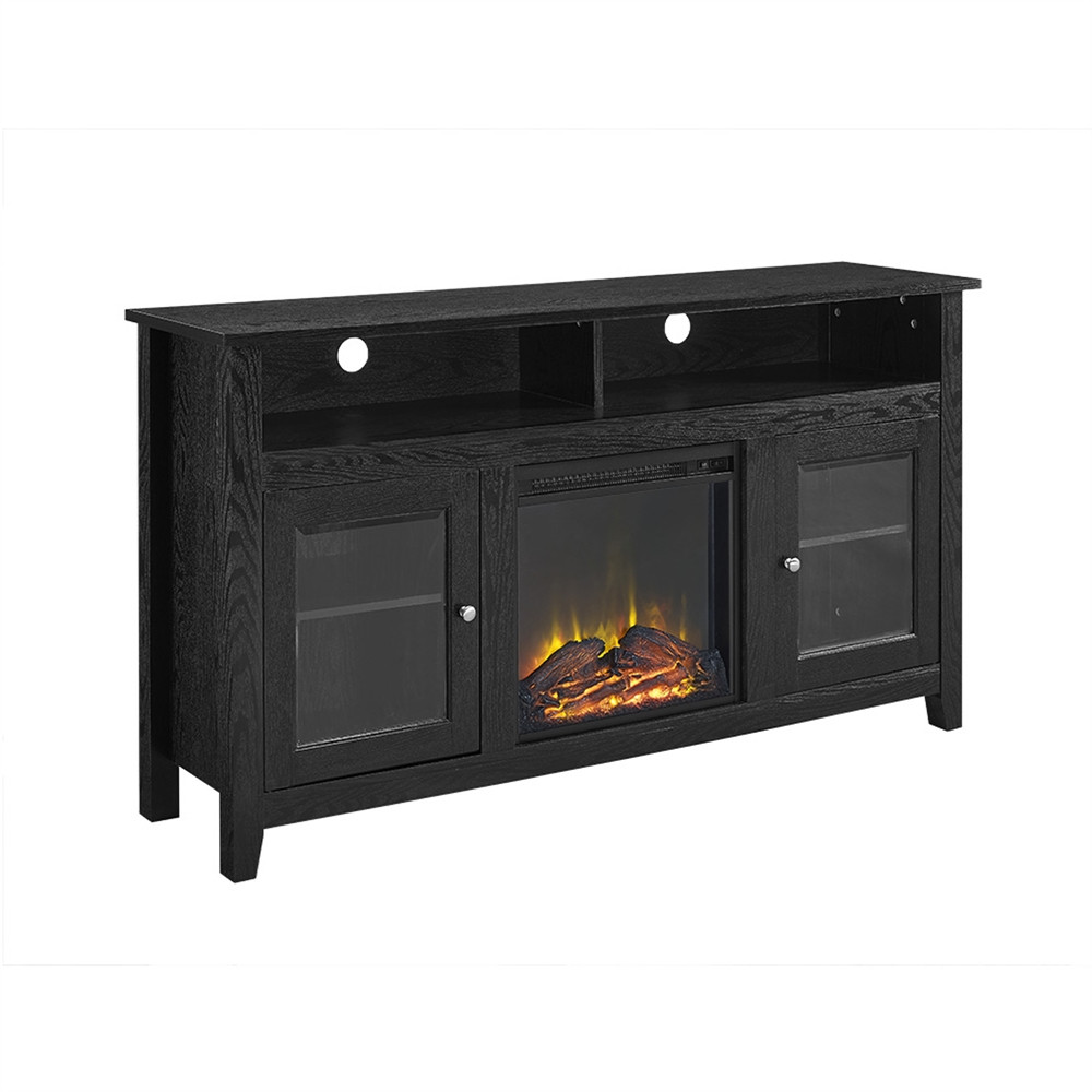 Best ideas about Fireplace Tv Stand Black
. Save or Pin Walker Edison 58" Wood Highboy Fireplace TV Stand Black Now.