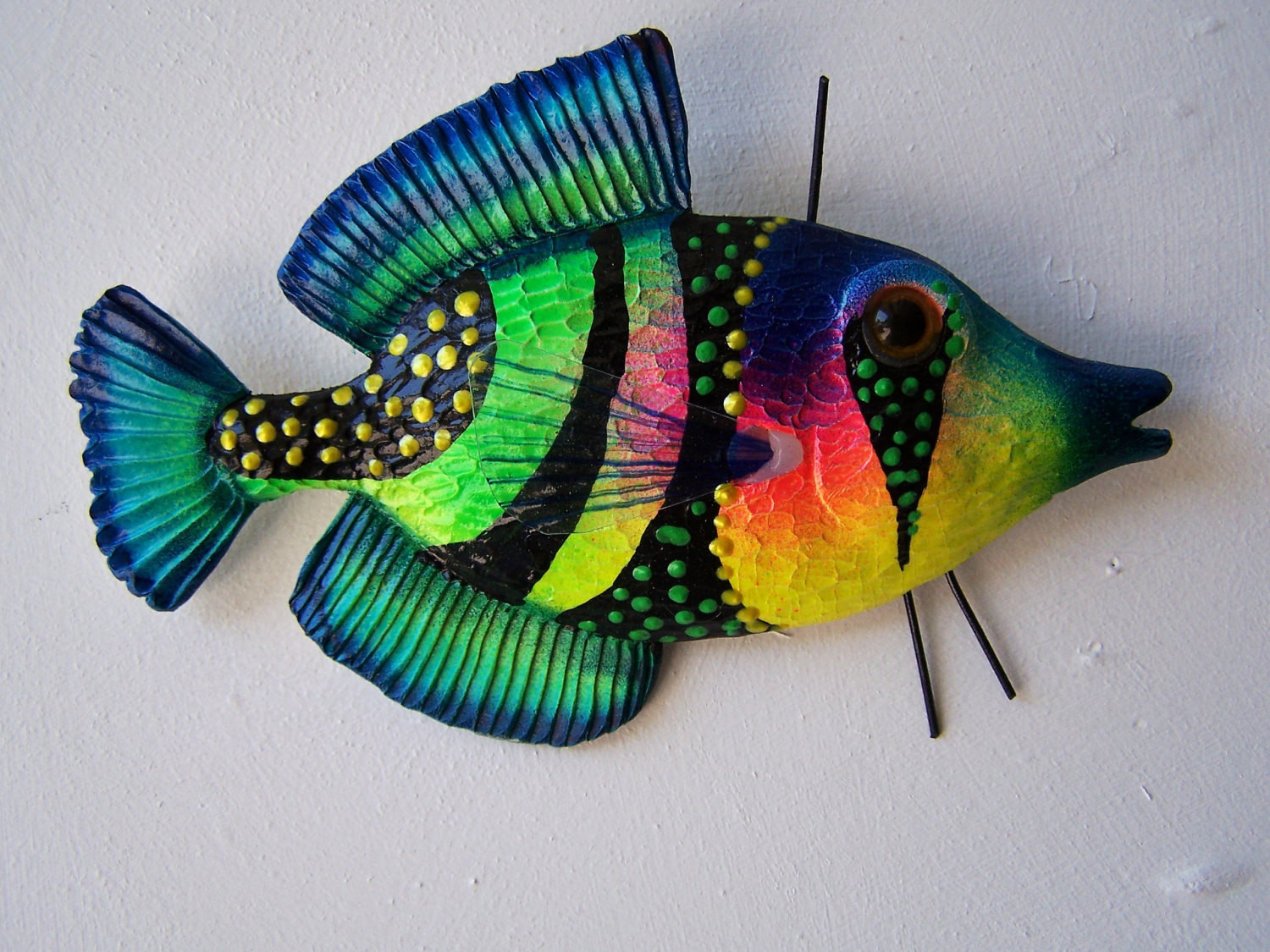 Best ideas about Fish Wall Art
. Save or Pin Fish art wall decor colorful fish sculpture Now.