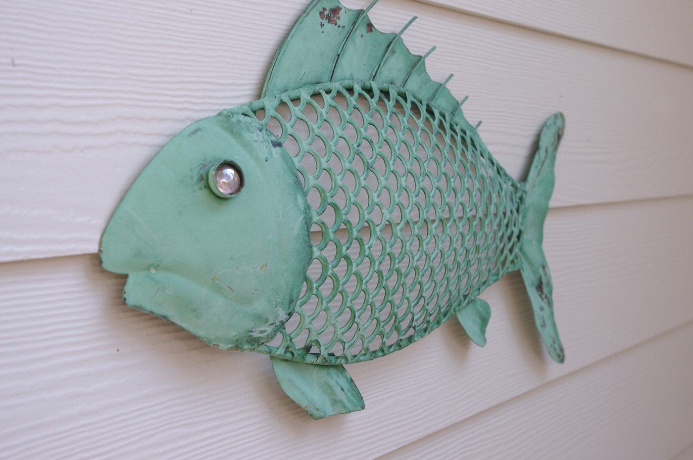 Best ideas about Fish Wall Art
. Save or Pin Nautical Wall Decor Metal Fish Sea Foam Green Now.