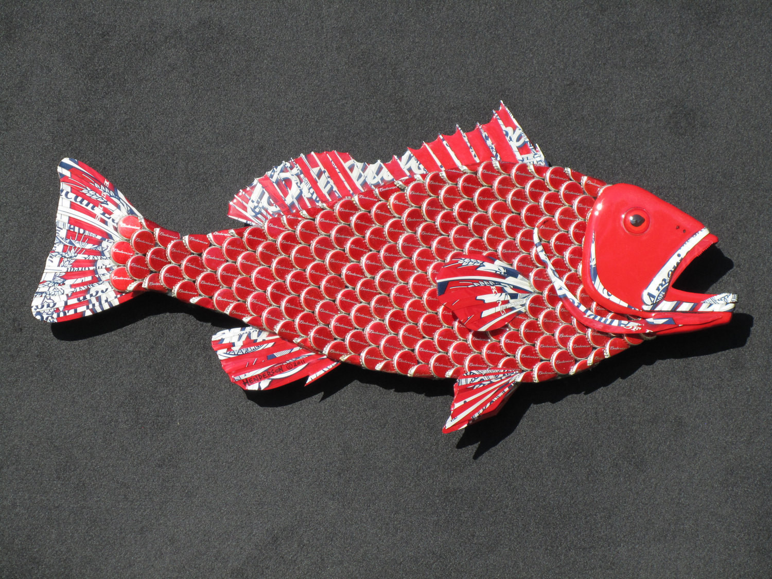 Best ideas about Fish Wall Art
. Save or Pin Metal Fish Wall Art Budweiser Bottlecap Fish Grouper Now.