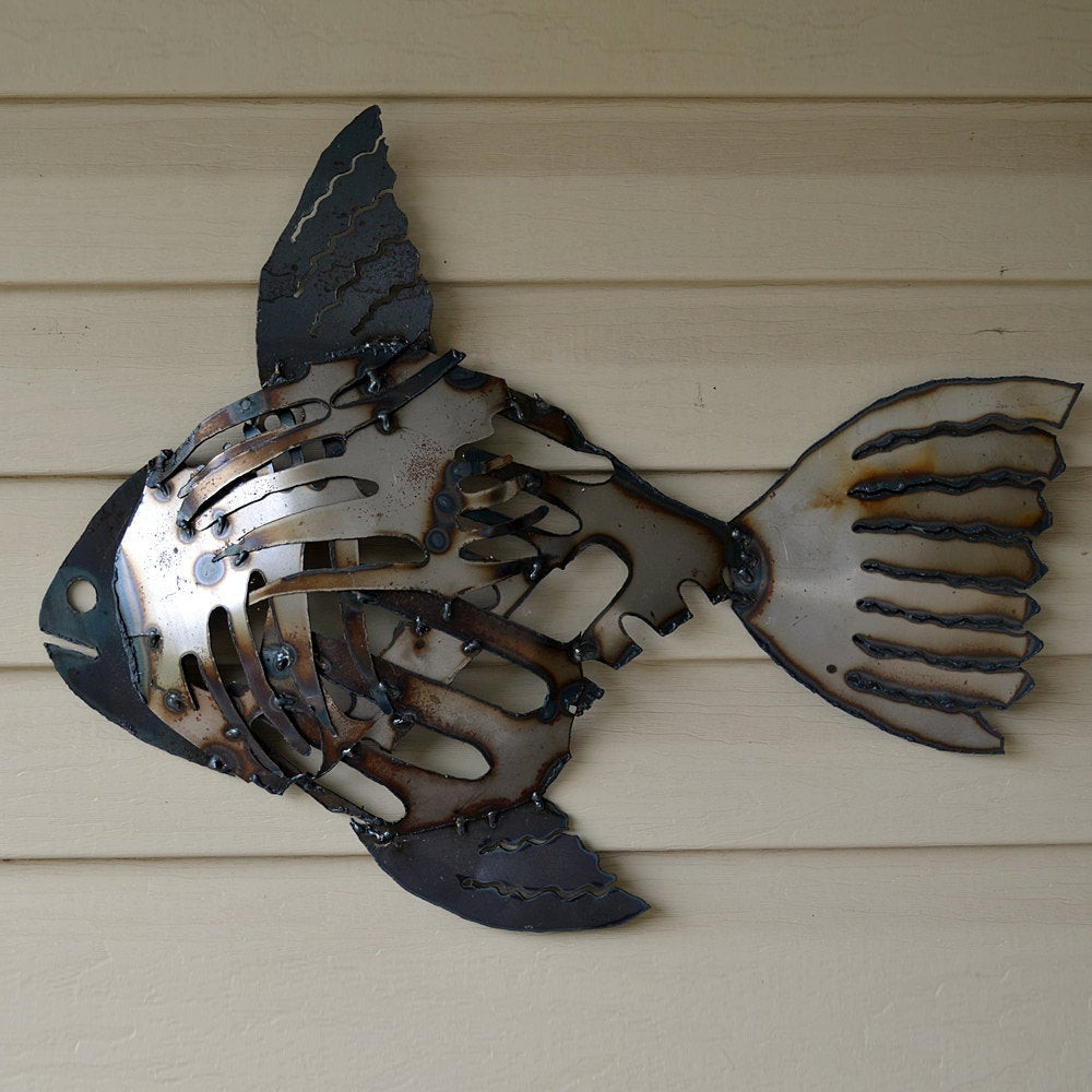 Best ideas about Fish Wall Art
. Save or Pin Recycled metal fish wall art Mosaic rustic fish Scrap Now.