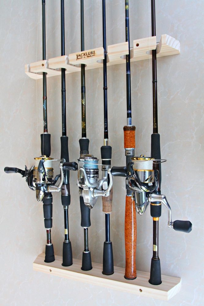 Best ideas about Fishing Pole Rack DIY
. Save or Pin Handmade Fishing rod racks wall type of 6 vertical Now.