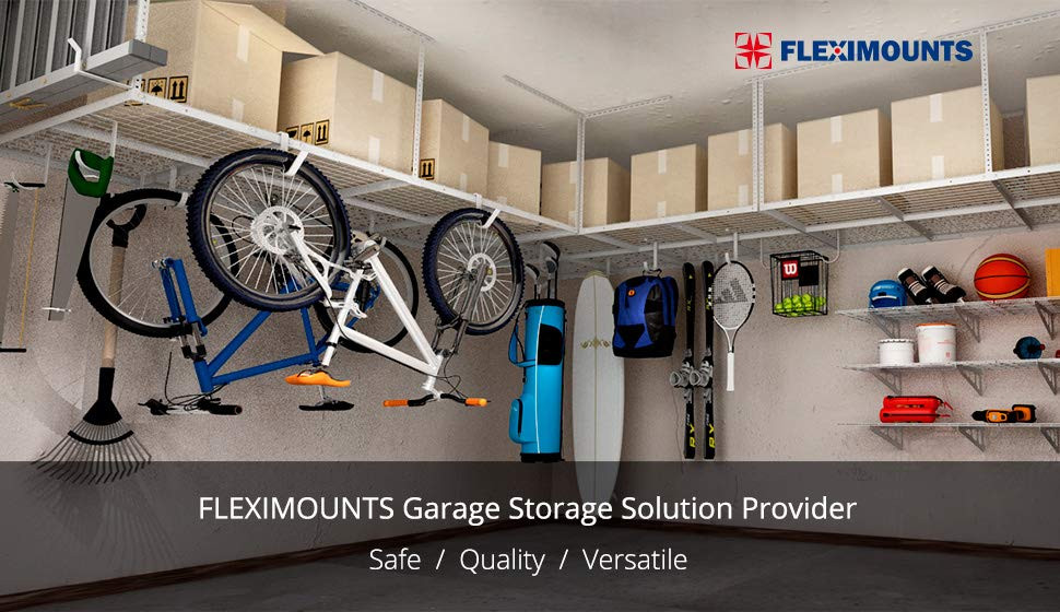 Best ideas about Fleximounts Garage Storage
. Save or Pin FLEXIMOUNTS 4x8 Overhead Garage Storage Rack Adjustable Now.