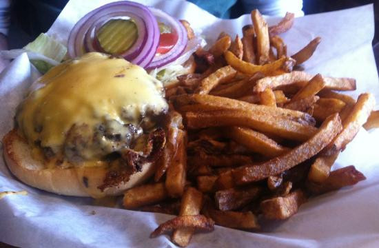 Best ideas about Flips Patio Grill
. Save or Pin Famous Big Cheesy Burger w fries Picture of Flips Patio Now.