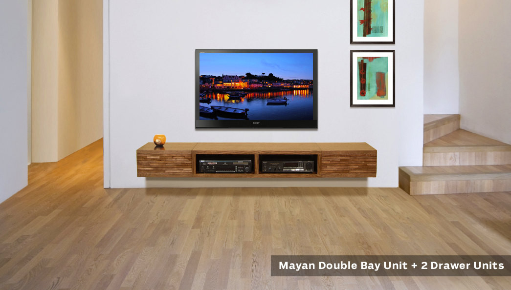 Best ideas about Floating Tv Cabinet
. Save or Pin Floating TV Stand Entertainment Console Mayan by WoodwavesInc Now.