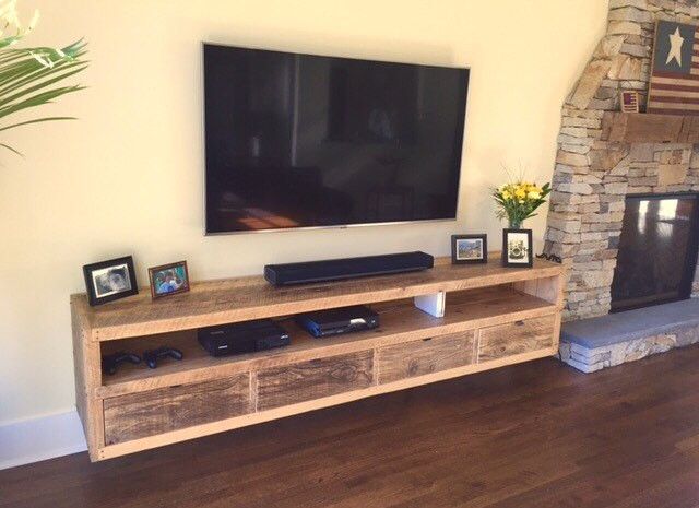 Best ideas about Floating Tv Cabinet
. Save or Pin Floating notched leg media console tv stand Now.