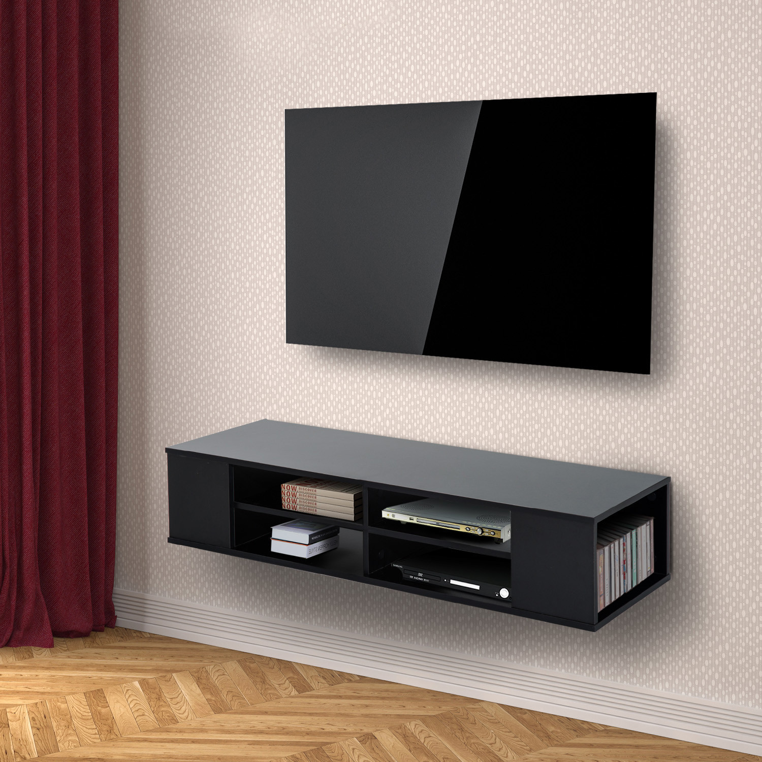 Best ideas about Floating Tv Cabinet
. Save or Pin Modern 47 Floating Wall Mounted TV Stand Unit Cabinet Now.