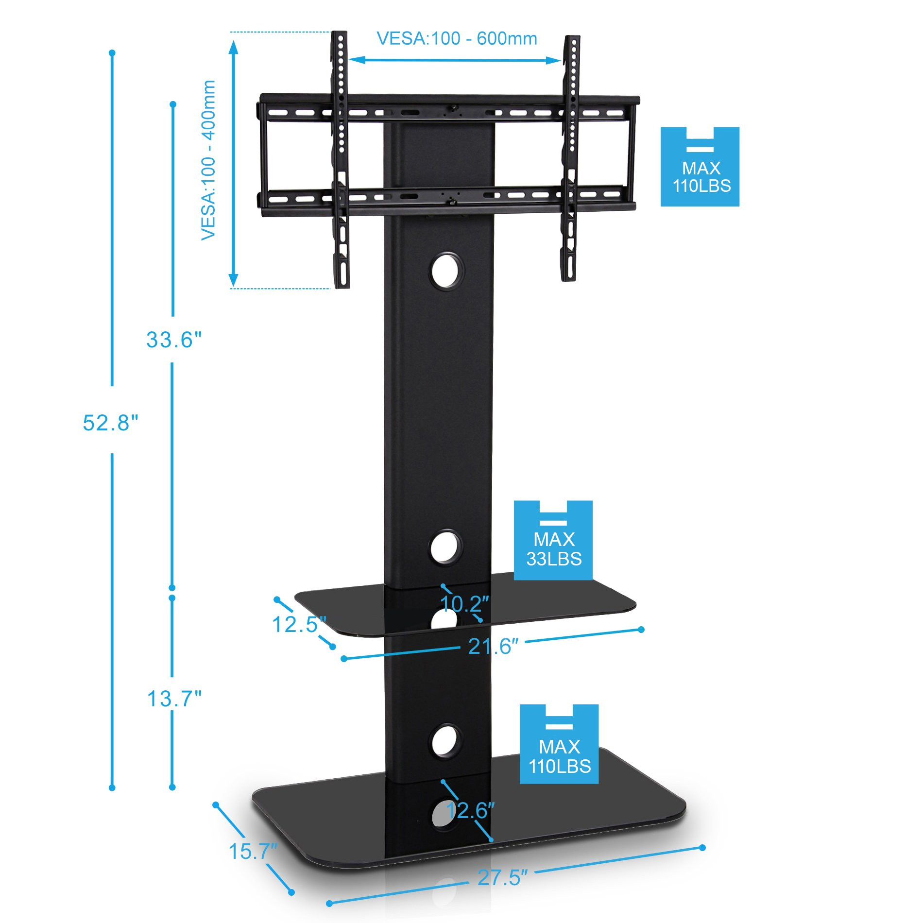 Best ideas about Floor Tv Stand
. Save or Pin Fitueyes Floor TV Stand with Mount swivel for 32 60 Inches Now.