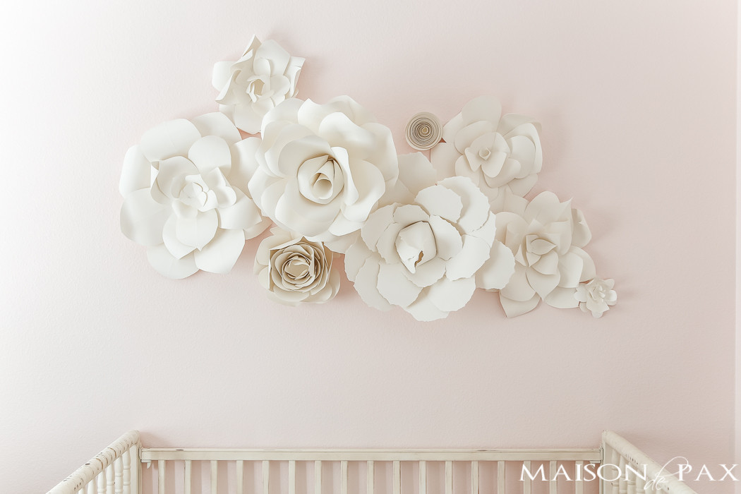 Best ideas about Flower Wall Art
. Save or Pin Paper Flower Wall Art in the Nursery Maison de Pax Now.