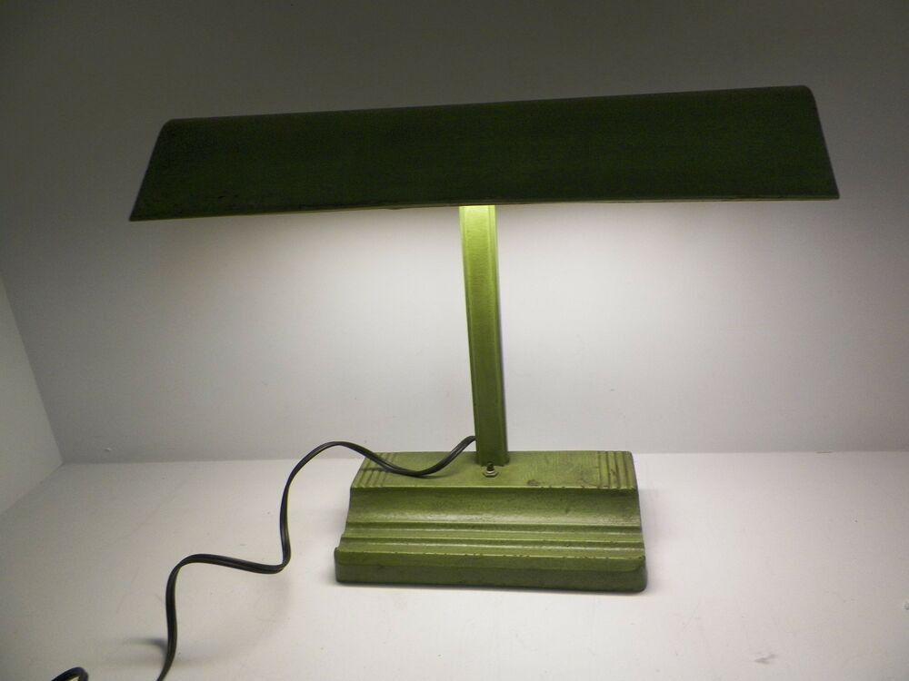 Best ideas about Fluorescent Desk Lamp
. Save or Pin 1940s Cast Iron Art Deco Mitchell Industrial Bankers Now.