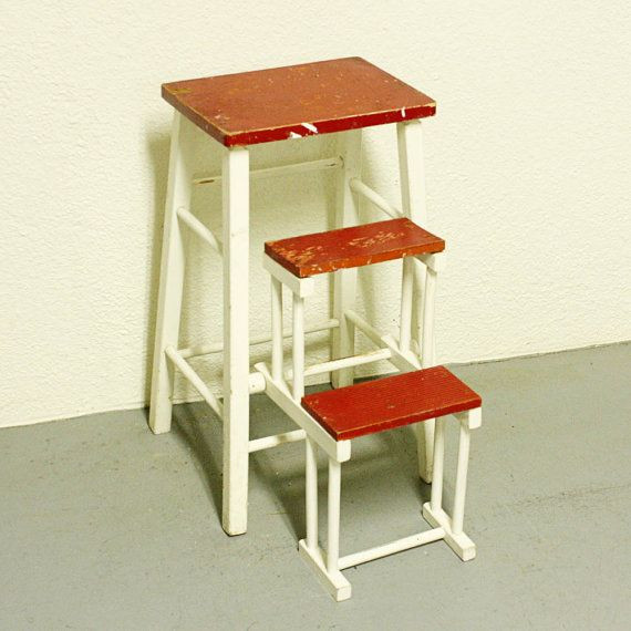 Best ideas about Fold Out Kitchen Stairs
. Save or Pin Vintage kitchen stool step stool stool chair fold Now.