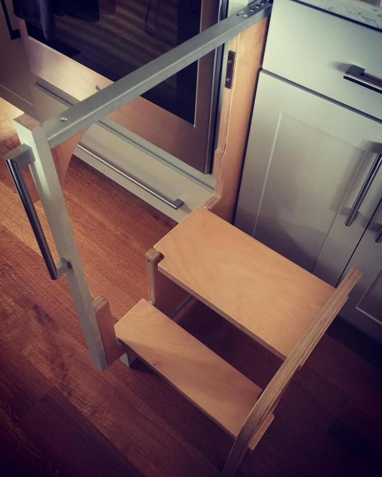 Best ideas about Fold Out Kitchen Stairs
. Save or Pin Folding Step Stool Pulls Out From Cabinet Now.