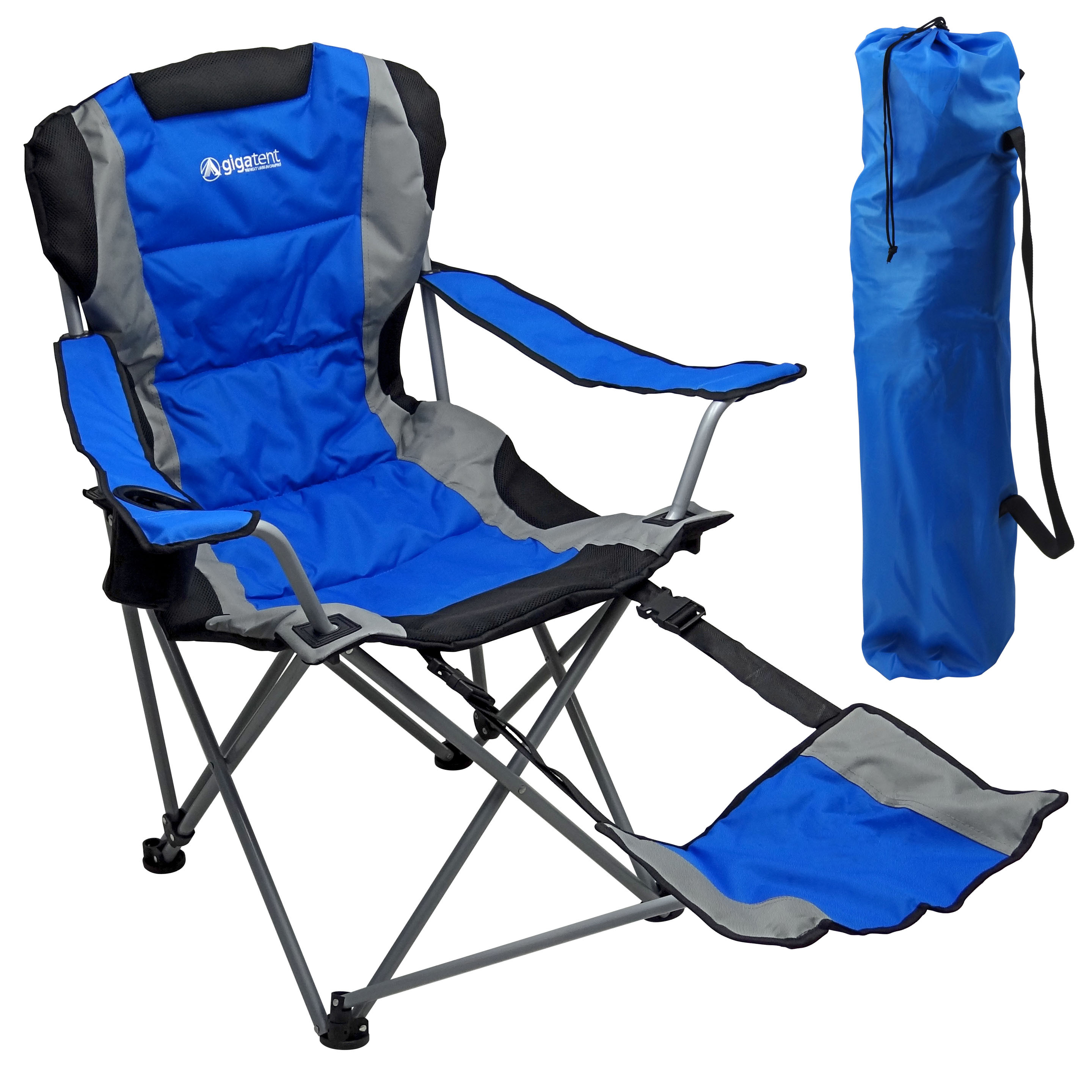 Best ideas about Folding Camp Chair
. Save or Pin Camping Chair With Footrest Blue Gigatent Now.