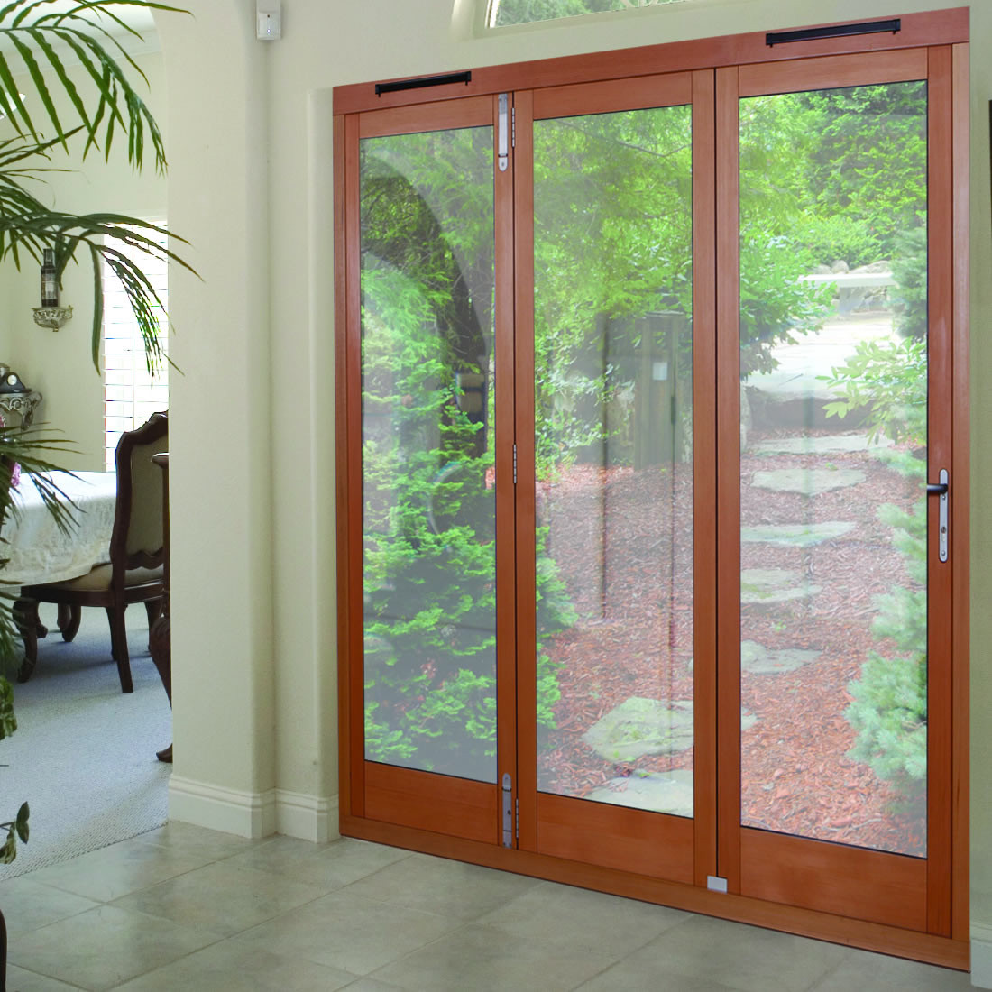 Best ideas about Folding Glass Patio Door
. Save or Pin Tri Fold Patio Door 3 Folds Oak Veneer Clear Glazed Now.