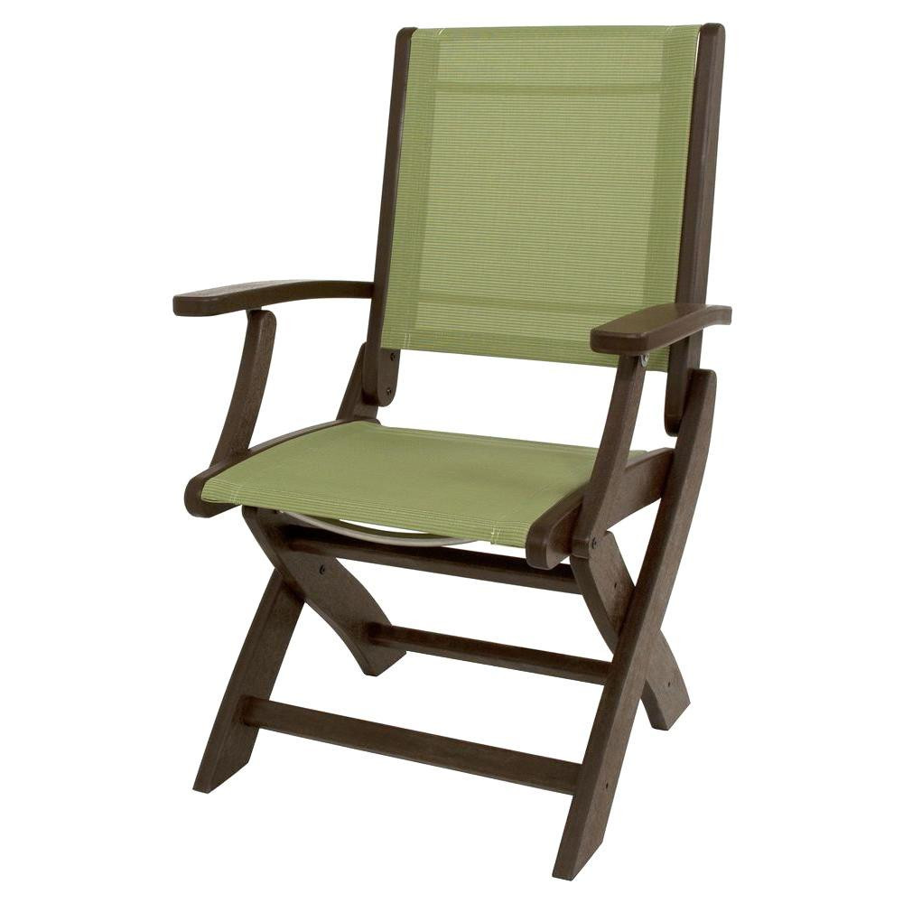 Best ideas about Folding Patio Chairs
. Save or Pin POLYWOOD Mahogany Kiwi Sling Coastal Patio Folding Chair Now.