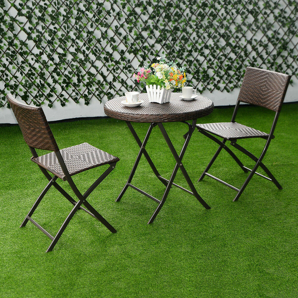 Best ideas about Folding Patio Table
. Save or Pin 3 PC Outdoor Folding Table Chair Furniture Set Rattan Now.