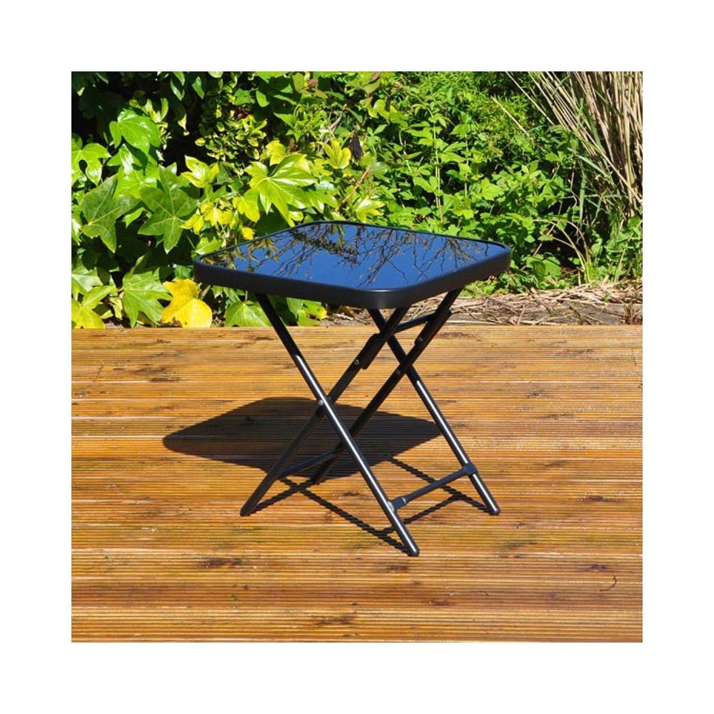 Best ideas about Folding Patio Table
. Save or Pin Garden Patio Table Folding Strong Metal Tempered Glass Top Now.