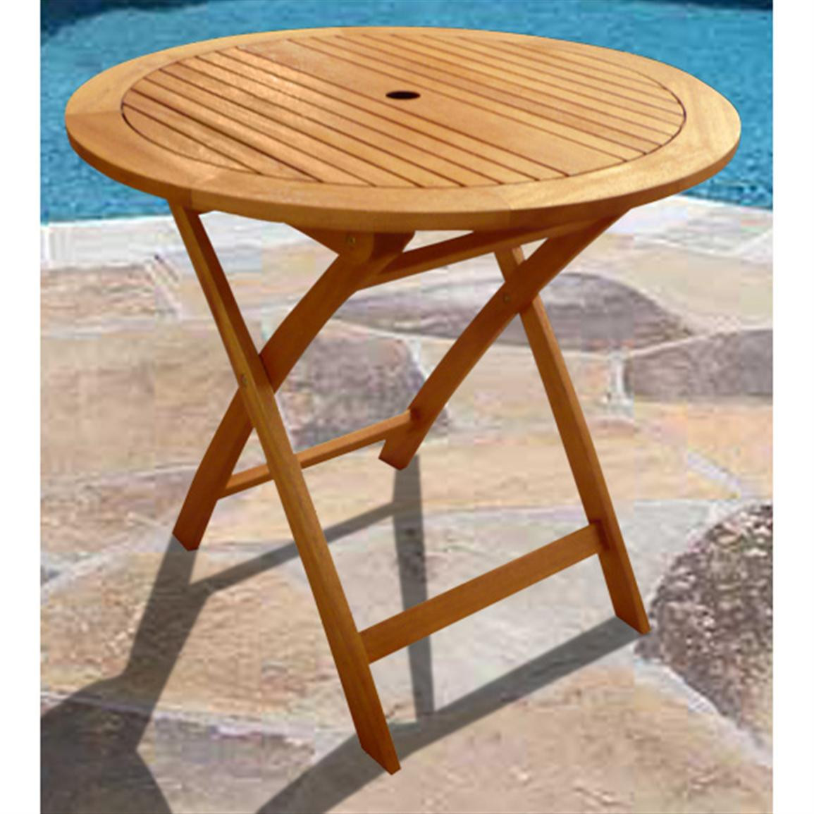 Best ideas about Folding Patio Table
. Save or Pin VIFAH Round Outdoor Wood Folding Table Patio Now.