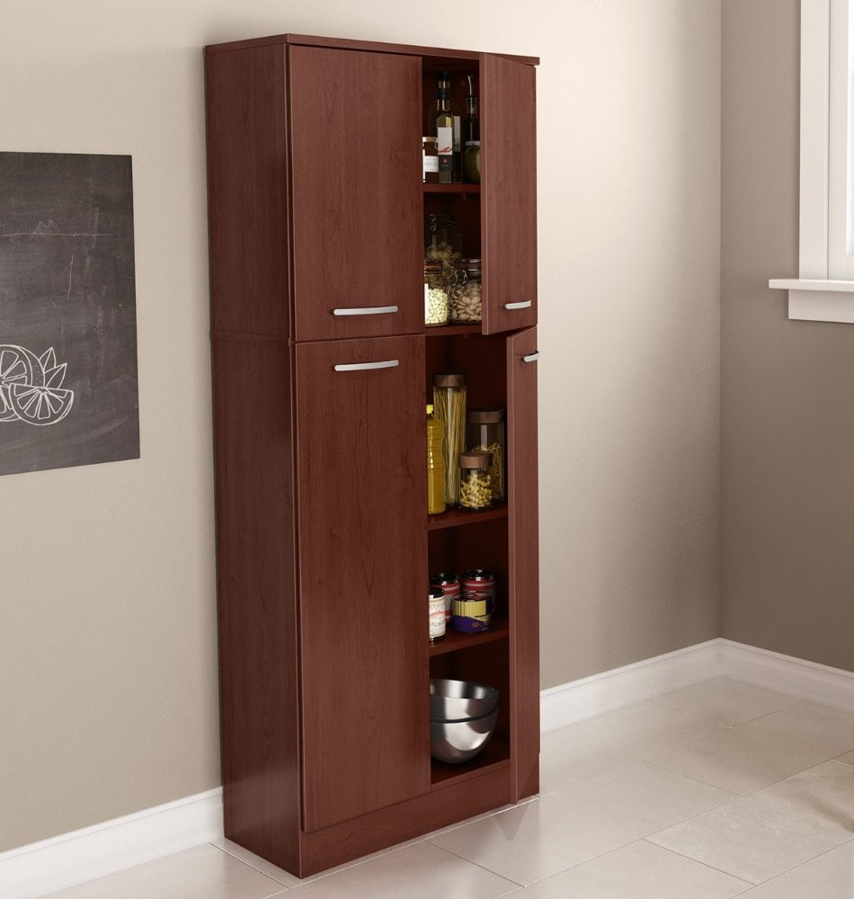 Best ideas about Food Pantry Cabinet
. Save or Pin Food Pantry Cabinet with Doors Tall Wood Free Standing Now.
