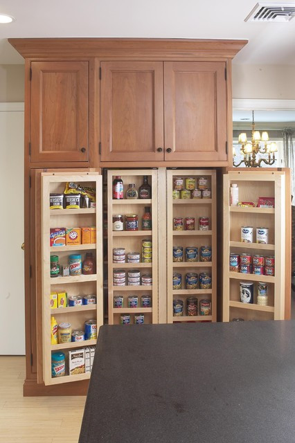 Best ideas about Food Pantry Cabinet
. Save or Pin Interior of large pantry cabinet Eclectic Kitchen Now.
