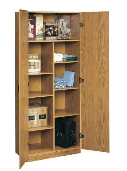 Best ideas about Food Pantry Cabinet
. Save or Pin OAK HOME OFFICE STORAGE WALL CABINET ORGANIZER KITCHEN Now.