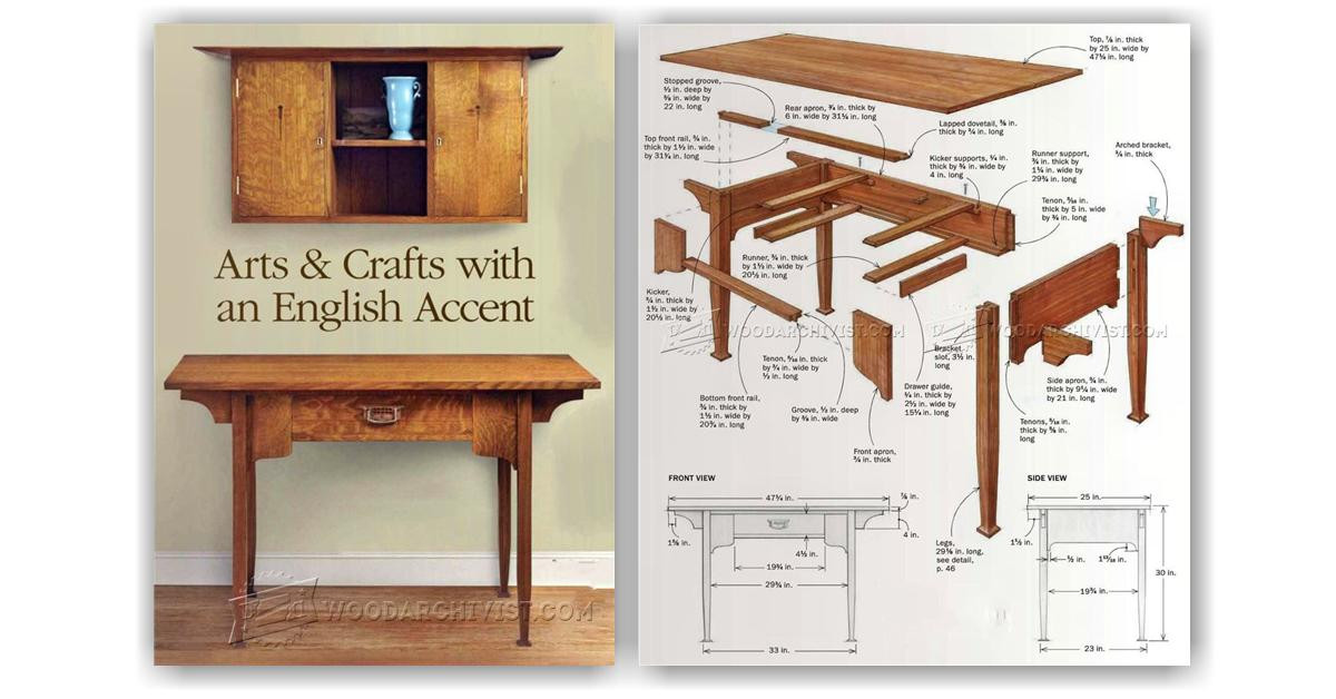 Best ideas about Free Arts And Crafts Woodworking Plans
. Save or Pin Arts and Crafts Desk Plans • WoodArchivist Now.