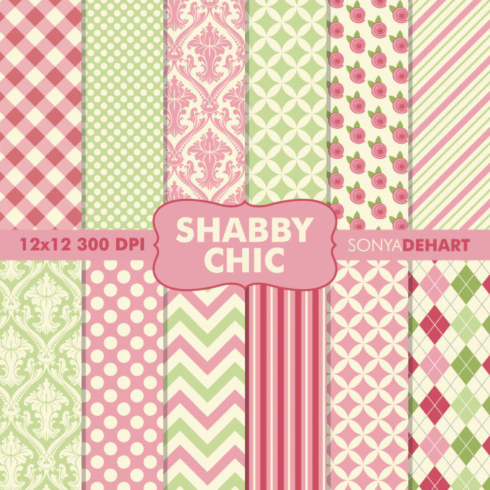 Best ideas about Free Printable Shabby Chic Paper
. Save or Pin Digital Printable Paper Patterns Shabby Chic Now.