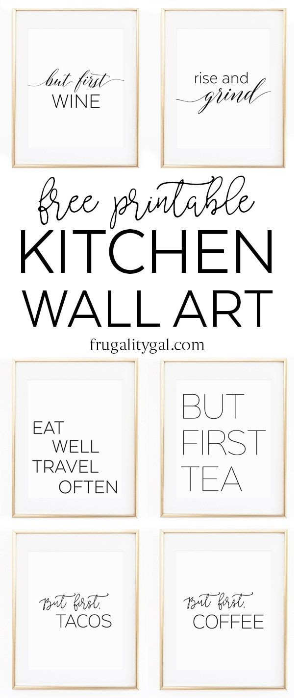 Best ideas about Free Printable Wall Art
. Save or Pin Kitchen Gallery Wall Printables Now.