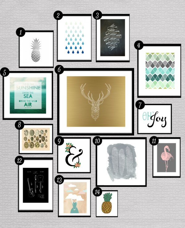 Best ideas about Free Printable Wall Art
. Save or Pin Roundup Free Printables for Gallery Walls • Little Gold Pixel Now.