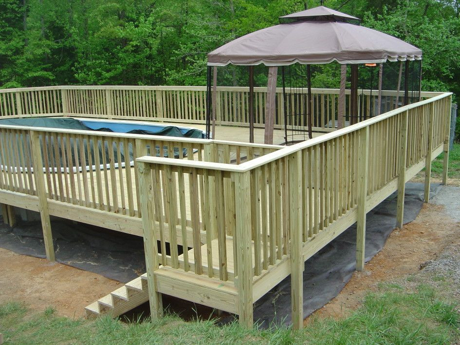 Best ideas about Free Standing Above Ground Pool Decks
. Save or Pin Awesome Build A Free Standing Deck Design Now.