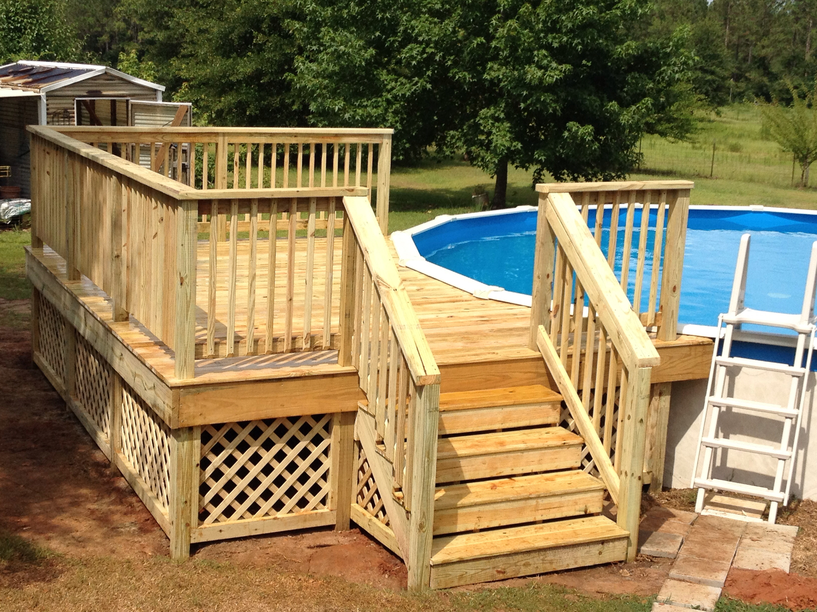 Best ideas about Free Standing Above Ground Pool Decks
. Save or Pin Pools With Decks Ground Pool Ground Now.