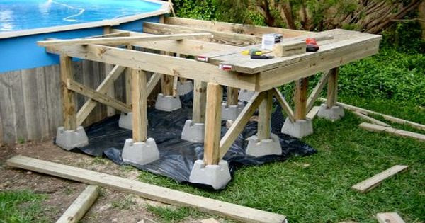 Best ideas about Free Standing Above Ground Pool Decks
. Save or Pin Ground Pool Deck Framing Now.