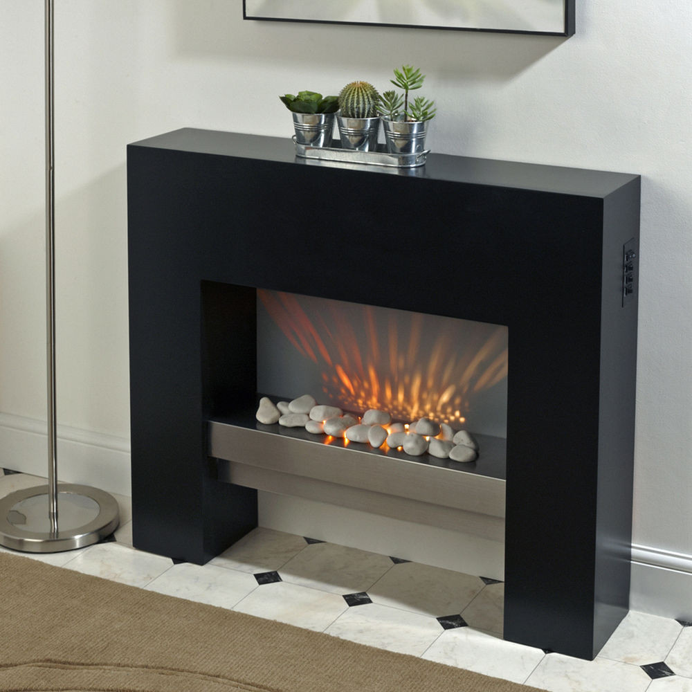 Best ideas about Free Standing Fireplace
. Save or Pin BLACK FREE STANDING ELECTRIC FIRE MDF SURROUND FIREPLACE Now.