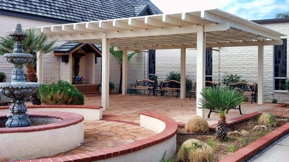 Best ideas about Free Standing Patio Covers
. Save or Pin Aluminum Patio Cover Free Standing Lattice Style Yelp Now.