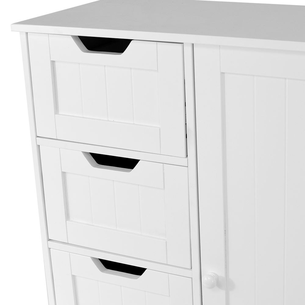 Best ideas about Free Standing Storage Cabinets With Doors
. Save or Pin Priano Free Standing Unit 4 Drawer 1 Door Bathroom Cabinet Now.