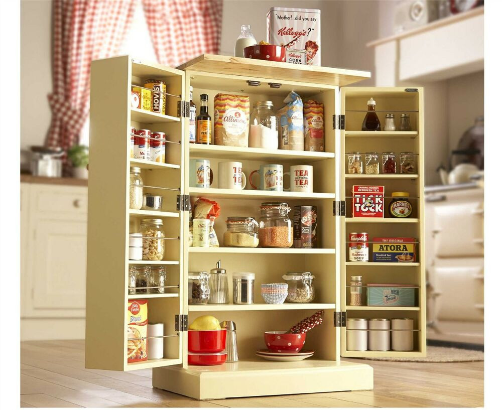 Best ideas about Freestanding Pantry Cabinet
. Save or Pin Freestanding Larder Wooden Cupboard Buttermilk Kitchen Now.