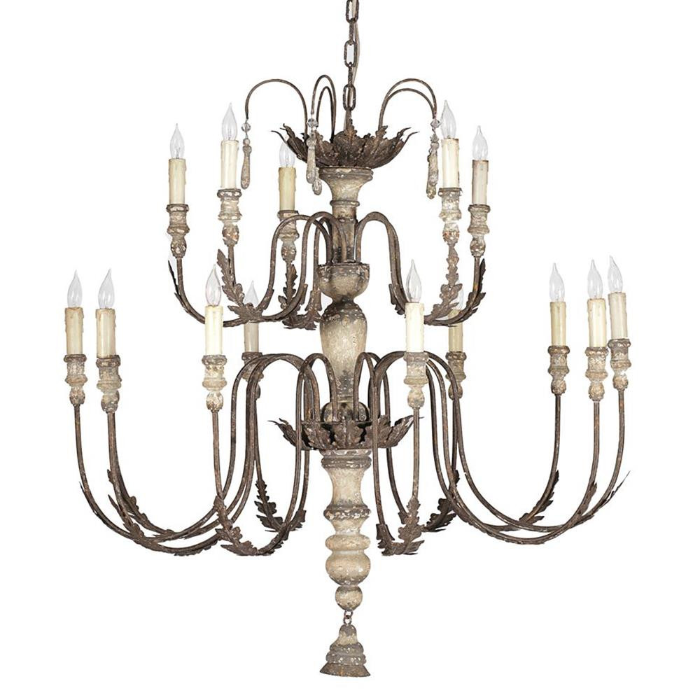 Best ideas about French Country Lighting
. Save or Pin Katrina Antique Silver French Country 14 Light Chandelier Now.