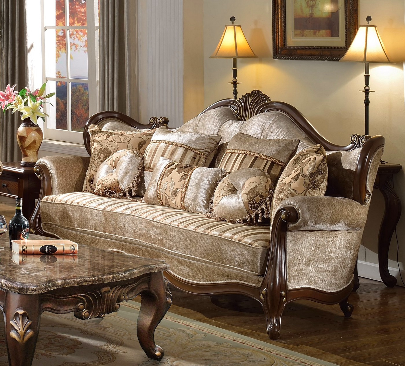Best ideas about French Provincial Sofa
. Save or Pin Marseille French Provincial Beige Chenille Sofa & Loveseat Now.