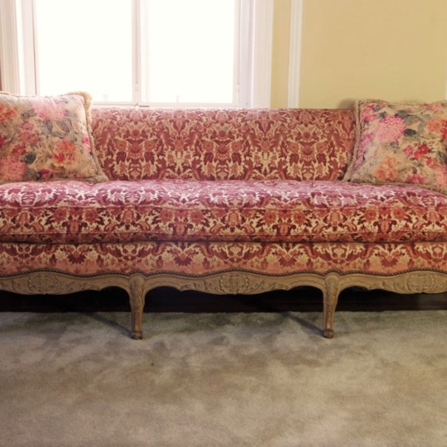 Best ideas about French Provincial Sofa
. Save or Pin Vintage French Provincial Sofa with Velvet Tapestry Now.