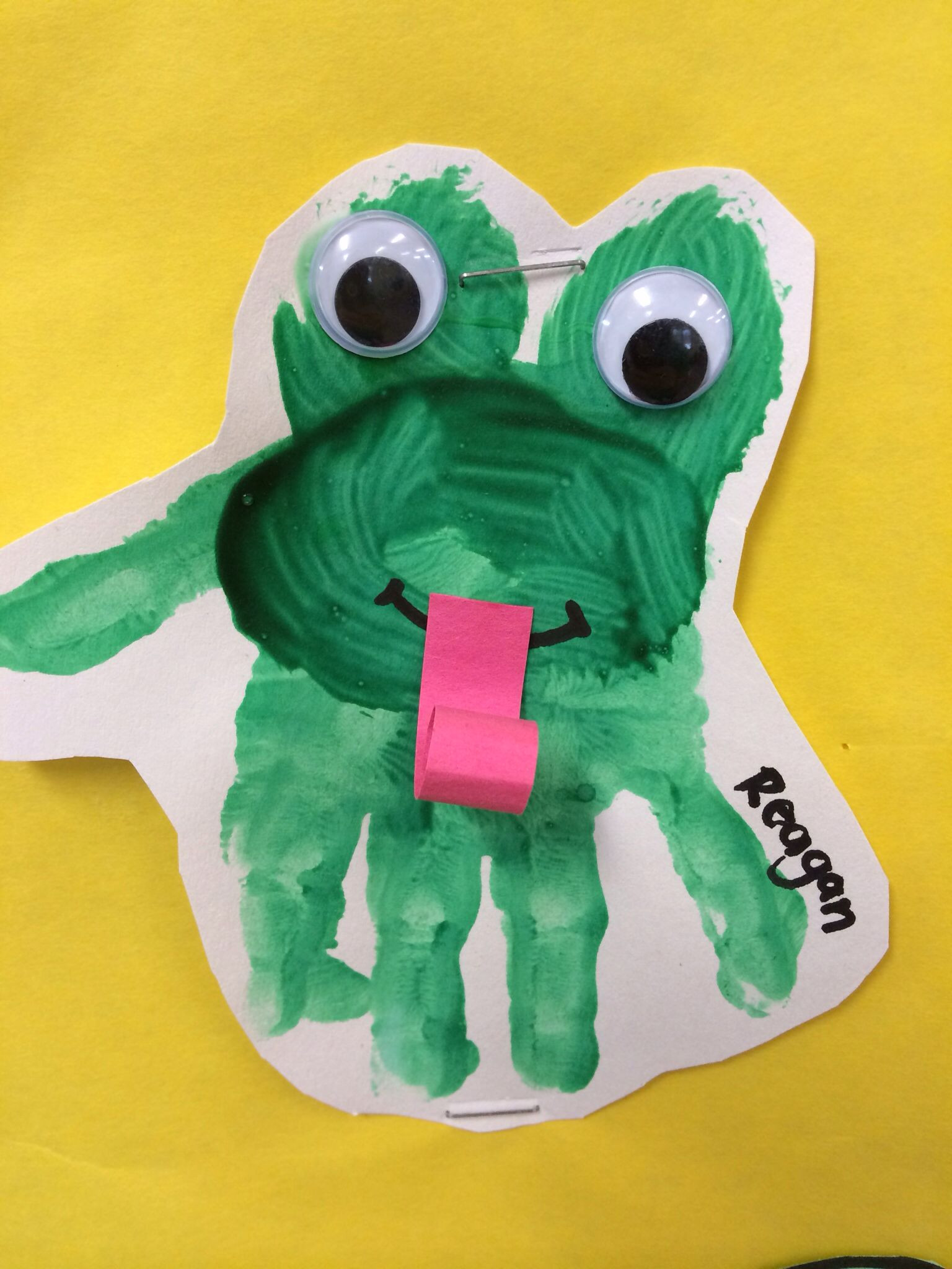 Best ideas about Frog Craft For Toddlers
. Save or Pin Frog handprint toddlers preschool daycare Now.