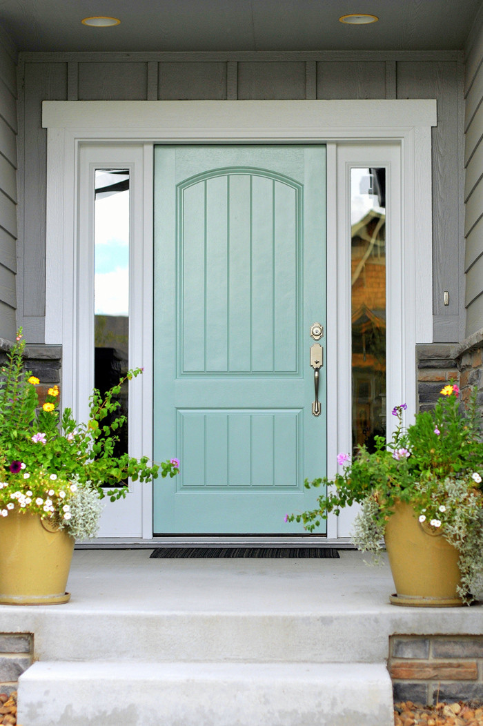 Best ideas about Front Door Paint Colors
. Save or Pin Turquoise and Blue Front Doors – with Paint Colors Now.
