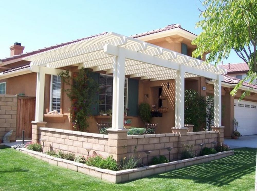 Best ideas about Front Yard Patio
. Save or Pin Lattice style patio cover in front yard Now.