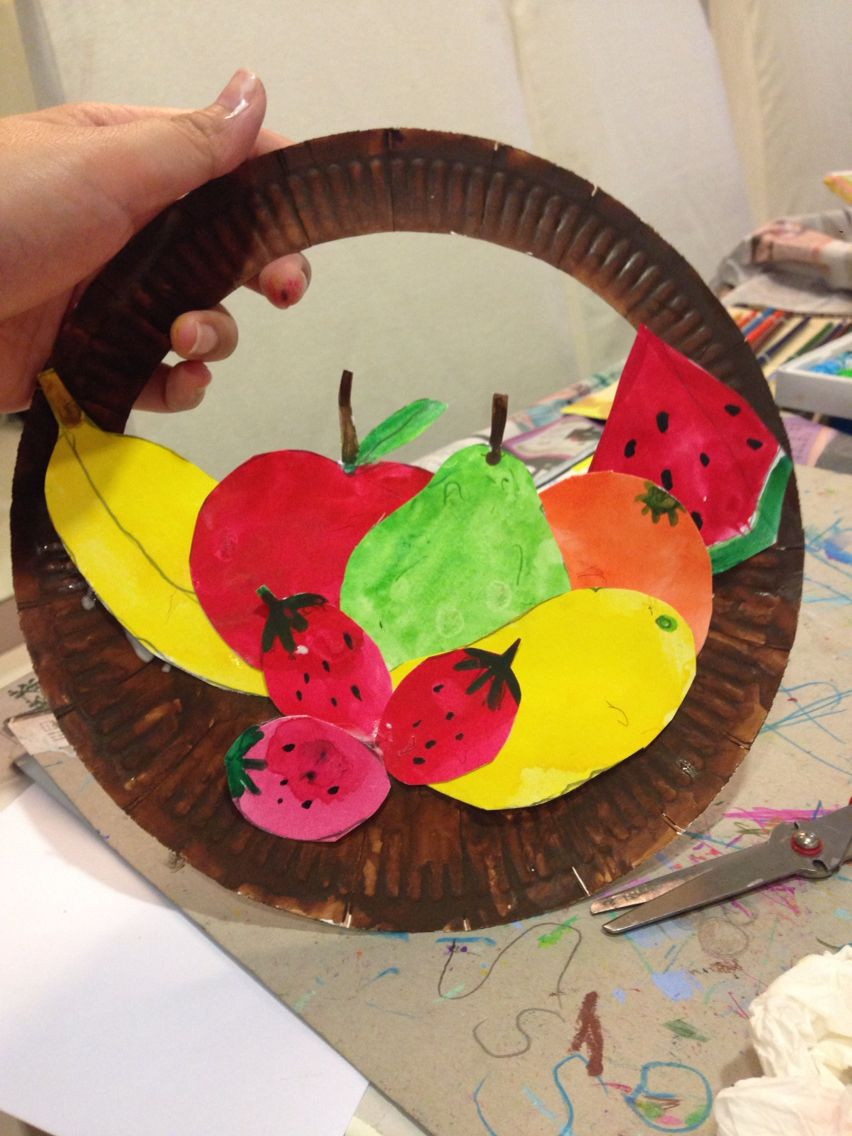 Best ideas about Fruit Crafts For Toddlers
. Save or Pin Art lesson Fruits Basket art paperplate recycle Now.
