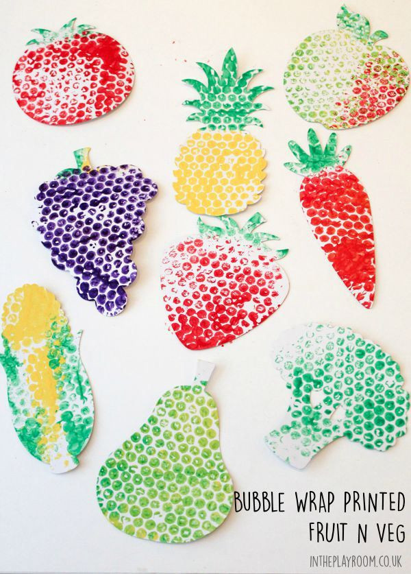 Best ideas about Fruit Crafts For Toddlers
. Save or Pin Bubble Wrap Printed Fruit & Veg Now.
