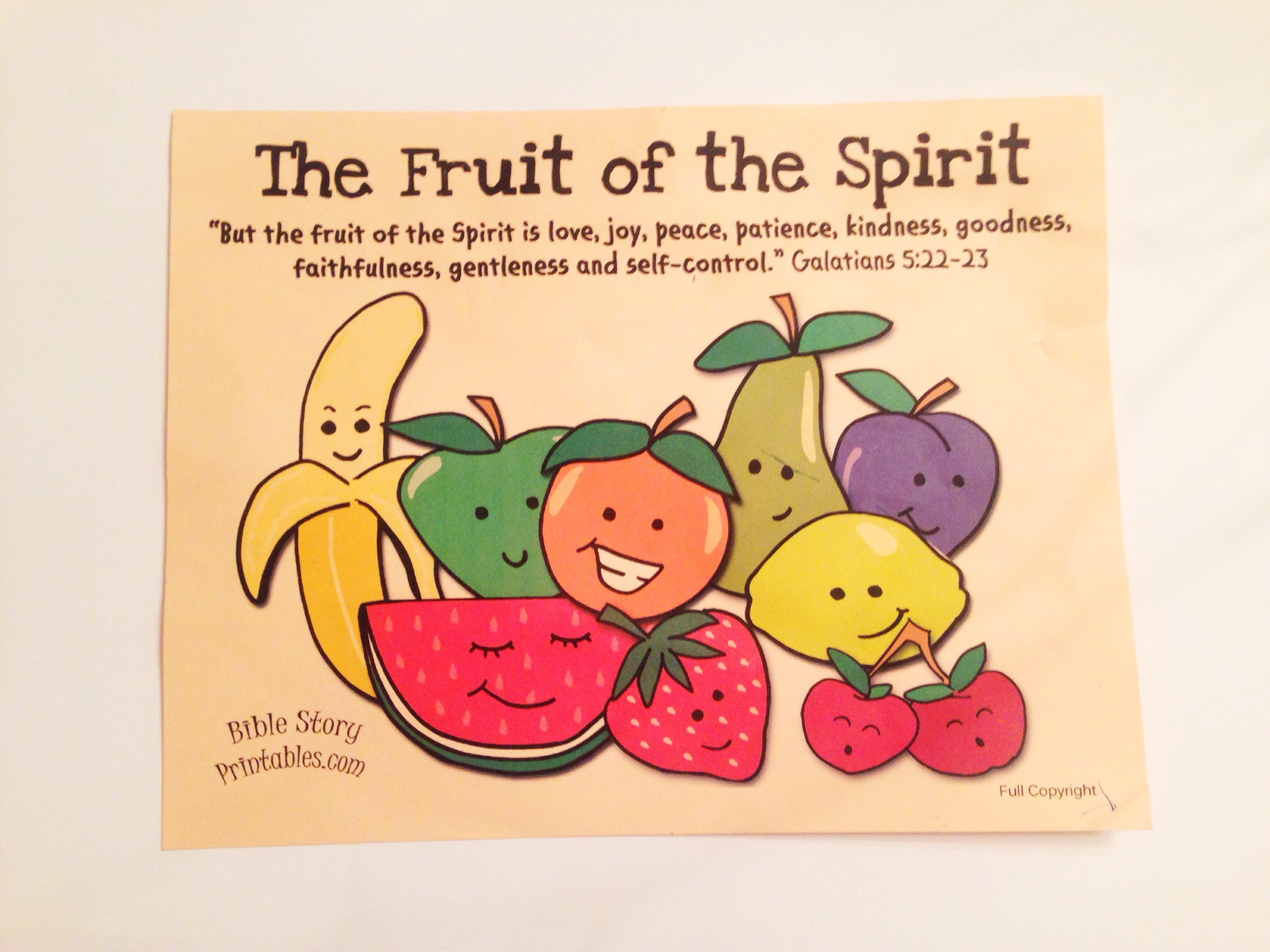 Best ideas about Fruit Of The Spirit Crafts For Kids
. Save or Pin Easy Fruit of the Spirit Kids Craft Sunday School Crafts Now.