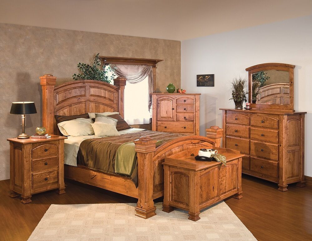 Best ideas about Full Bedroom Set
. Save or Pin Luxury Amish Rustic Cherry Bedroom Set Solid Wood Full Now.