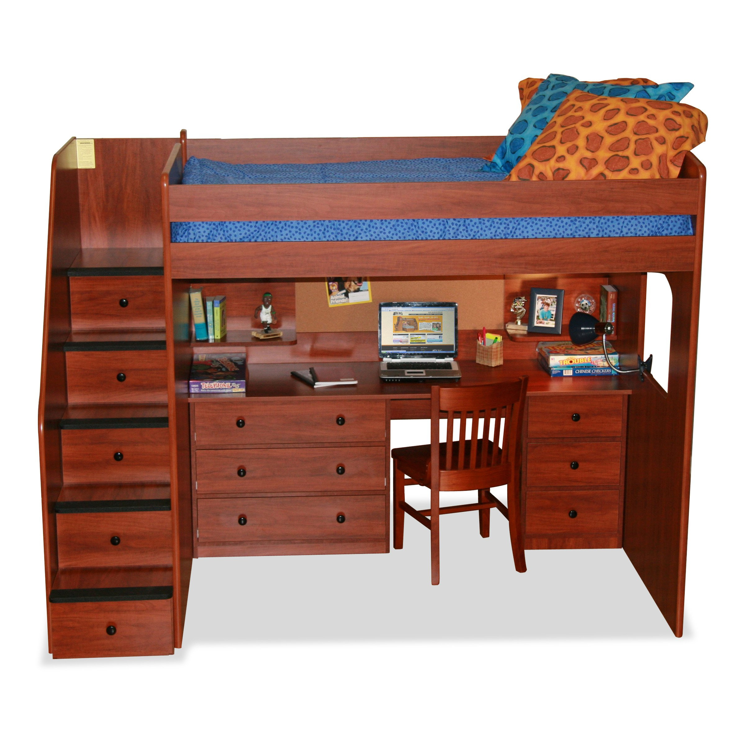 Best ideas about Full Loft Bed With Stairs
. Save or Pin Utica Full Loft Bed with Stairway Bunk Beds & Loft Beds Now.