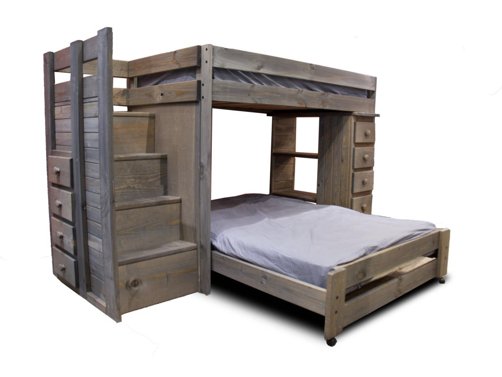 Best ideas about Full Loft Bed With Stairs
. Save or Pin Twin Full Bunk Bed With Stairs Now.
