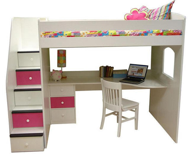 Best ideas about Full Size Loft Bed With Stairs
. Save or Pin Alameda Full Size Stairway Loft Bed from Totally Kids fun Now.