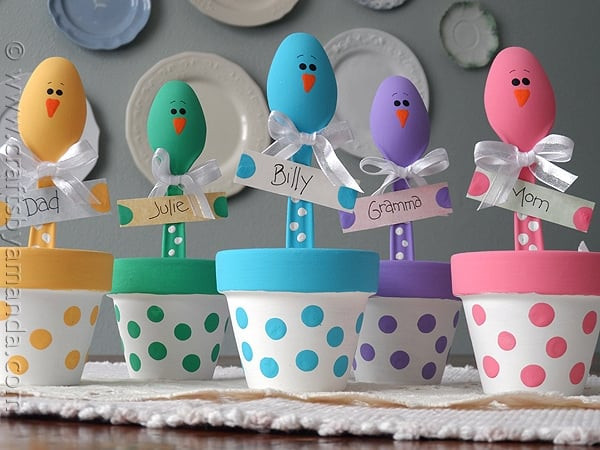 Best ideas about Fun Adult Crafts
. Save or Pin Easter Chick Craft Colorful Place Holders Now.